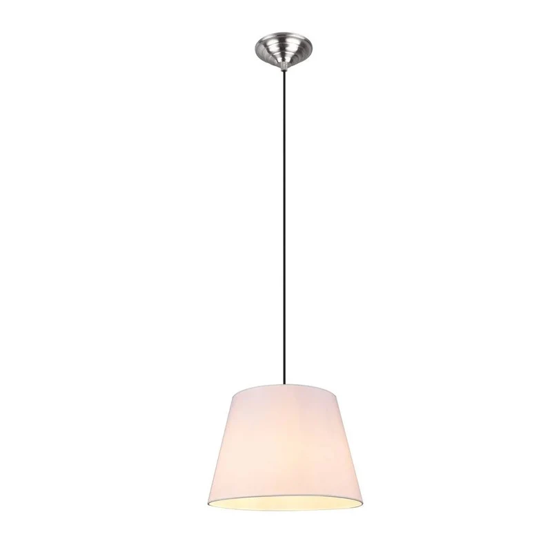 B-Ware Lindby Alomira Hängeleuchte Pendelleuchte Lampe nickel Metall weiß dimmbar