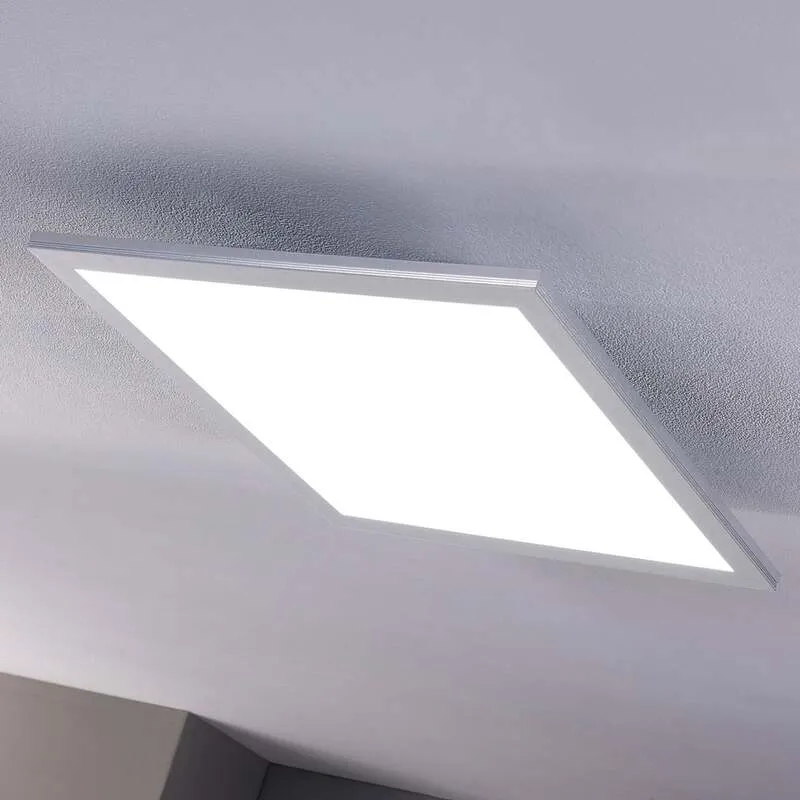 B-Ware Lindby LED-Panel Livel CCT dimmbar Leuchte 40x40cm Fernbedienung silber Lampe