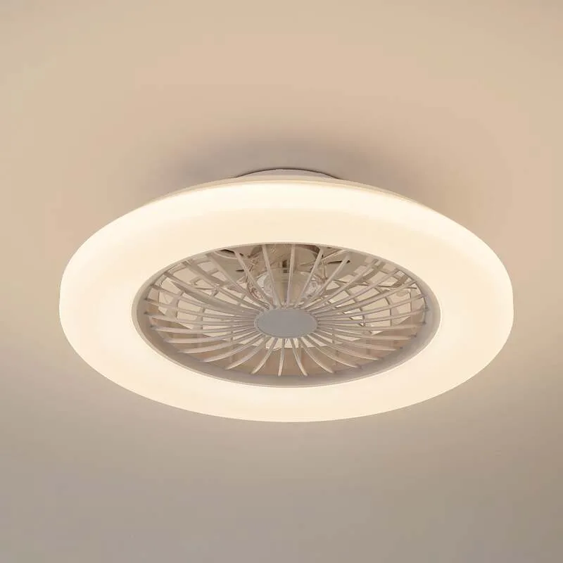 B-Ware Lindby LED-Deckenventilator Vedin DC 49 cm dimmbar Fernbedienung weiß