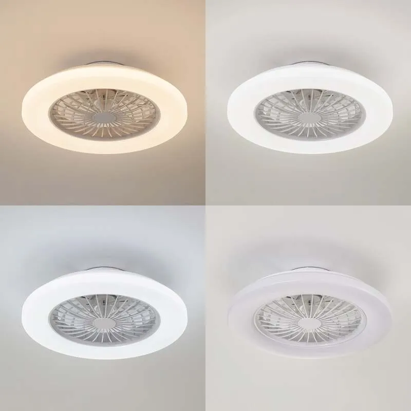 B-Ware Lindby LED-Deckenventilator Vedin DC 49 cm dimmbar Fernbedienung weiß