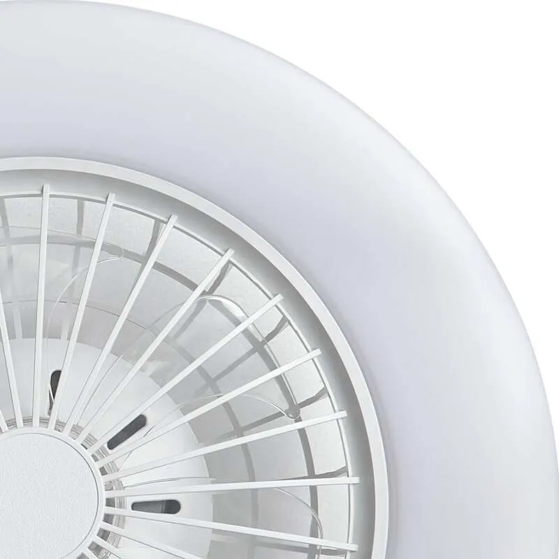 B-Ware Lindby LED-Deckenventilator Vedin DC 49 cm dimmbar Fernbedienung weiß