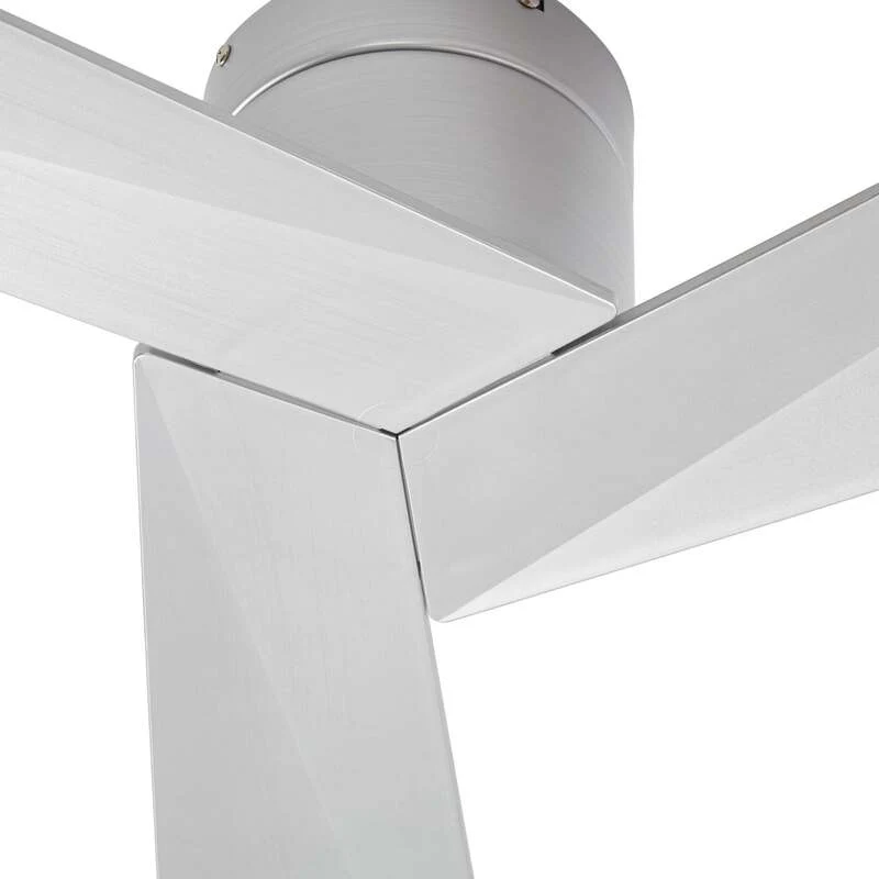 B-Ware Lucande Deckenventilator Ventoro silber 132cm mit Fernbedienung Räume bis 20 m²
