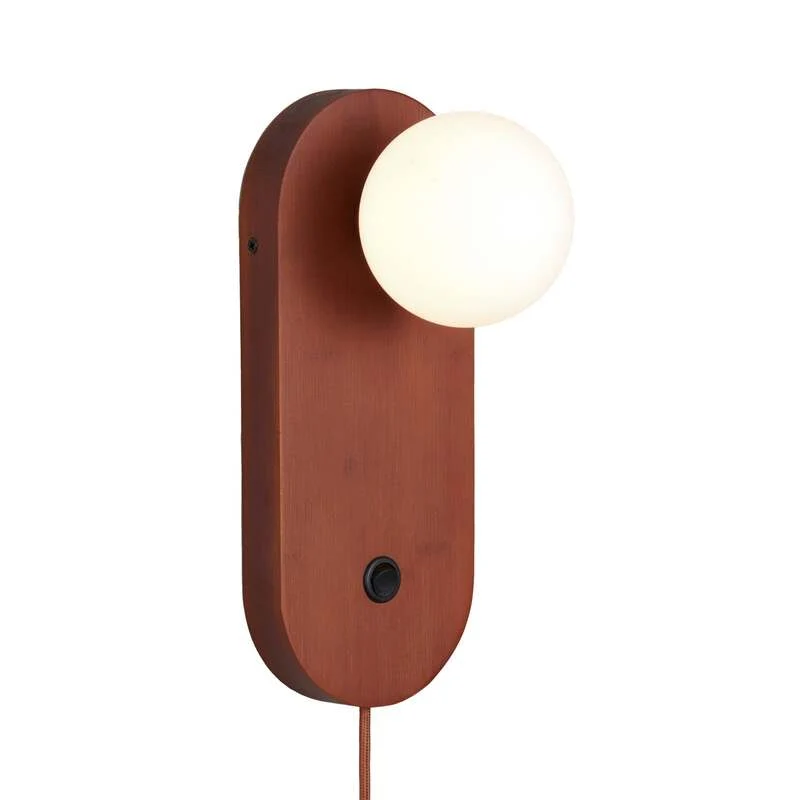 B-Ware GOOD & MOJO Wandlampe Java LED Lampe Leuchte Wandleuchte dimmbar braun 75x20cm