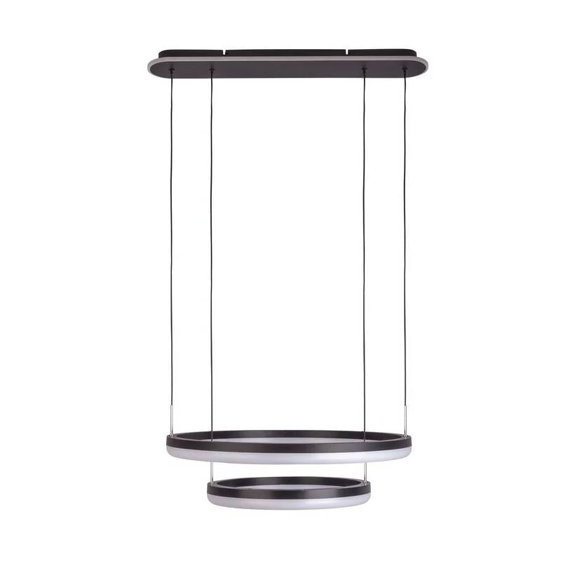 B-Ware Näve Pendelleuchte Hängelampe LED CCT Ringe Fernbedienung schwarz Kunststoff