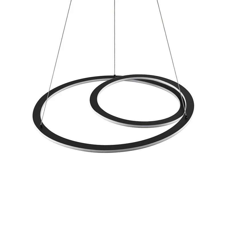 B-Ware Lindby Hängeleuchte Pendelleuchte LED Lampe mattschwarz Eisen Aluminium Kunststo