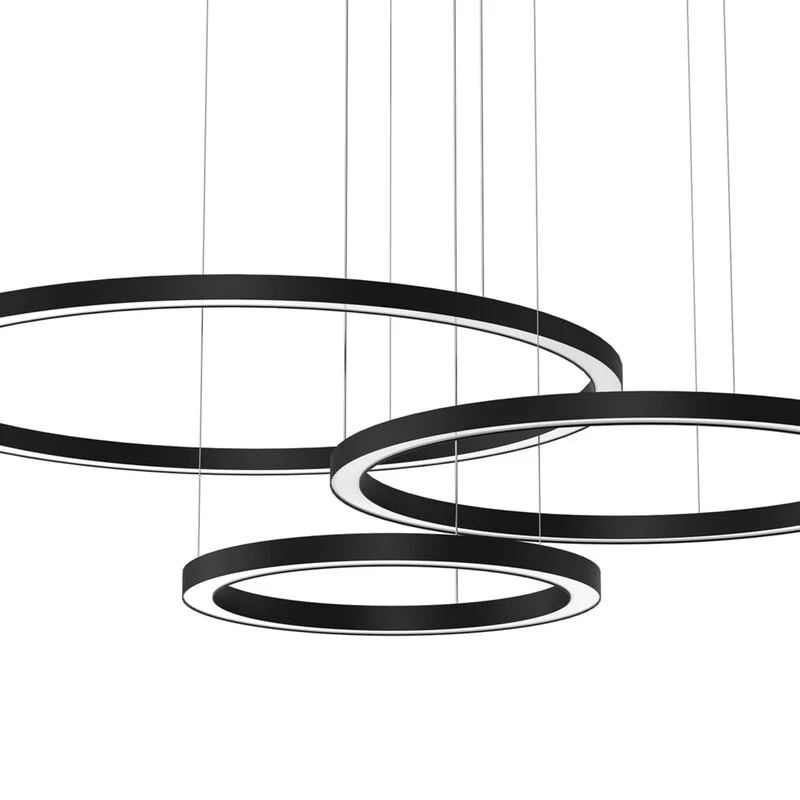 B-Ware Galaxia LED Hängelampe Pendelleuchte schwarz Kunststoff Metall Wohnzimmerlampe