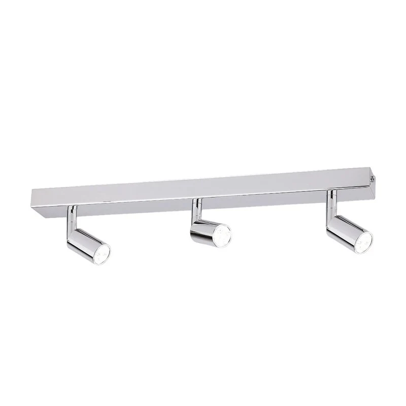 B-Ware Markenname Deckenleuchte Lampe LED chrom Metall Wohnzimmerleuchte Beleuchtung