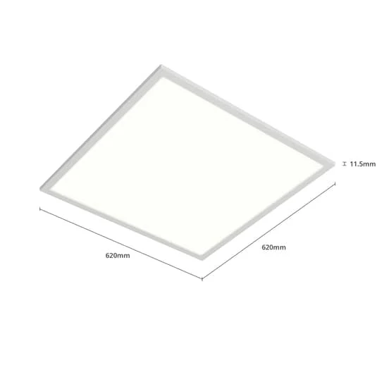 B-Ware Arcchio Einlegepanel Deckenleuchte LED Vinas universalweiß 62 cm weiß Kunststoff