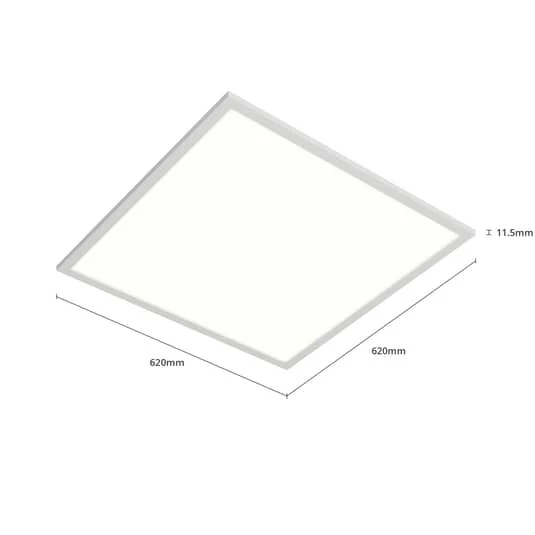 B-Ware Arcchio Einlegepanel Deckenleuchte LED Vinas universalweiß 62 cm weiß Kunststoff