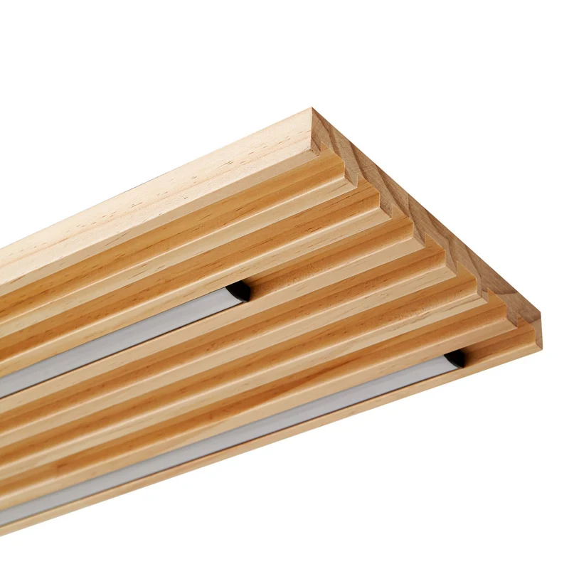 B-Ware Lindby LED-Deckenleuchte Leuchte Madero LED Kiefernholz 90cm x 20cm Holz 3000 K