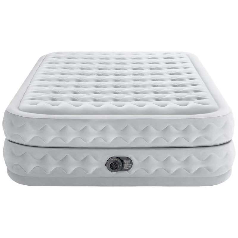 B-Ware Intex 64490ND Luftbett DuraBeam Supreme Queen mit 220V Pumpe Weiß Matratze Bett