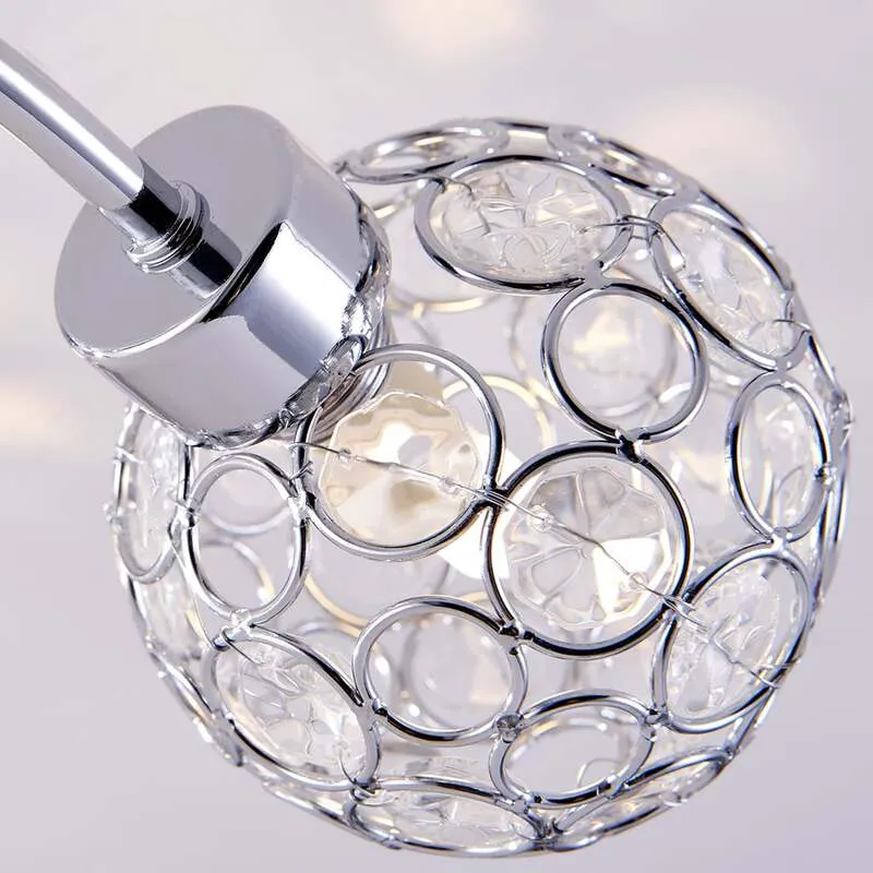B-Ware Lindby Deckenleuchte Deckenlampe Tyron Glas Metall chrom 65 cm LED