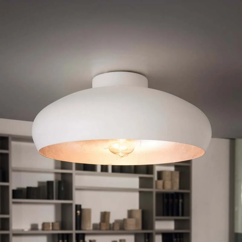 B-Ware EGLO Deckenlampe Deckenleuchte Lampe 40 cm Mogano LED E27 Leuchte Metall weiß