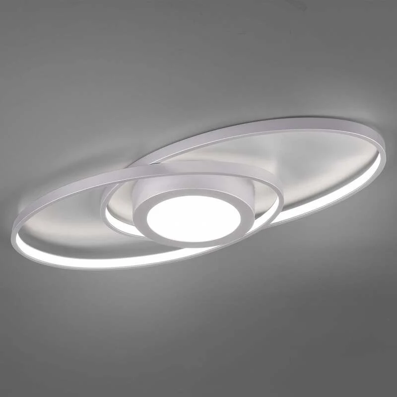 B-Ware Reality Deckenleuchte dimmbar LED Lampe Leuchte titanfarben 3000K 57x23cm