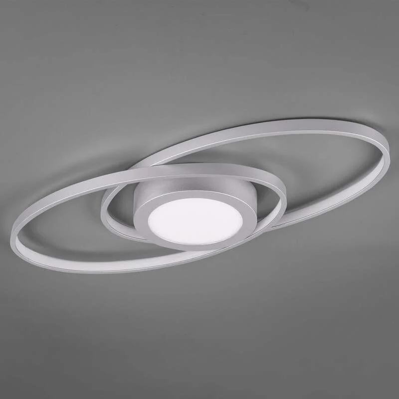 B-Ware Reality Deckenleuchte dimmbar LED Lampe Leuchte titanfarben 3000K 57x23cm