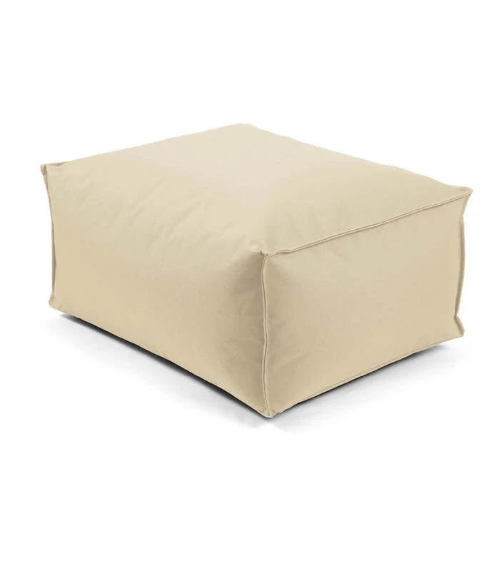 B-Ware mokebo Outdoor Pouf Hocker 'Der Ruhepouf' Sitzhocker Sitzsack 60 x 45 cm beige