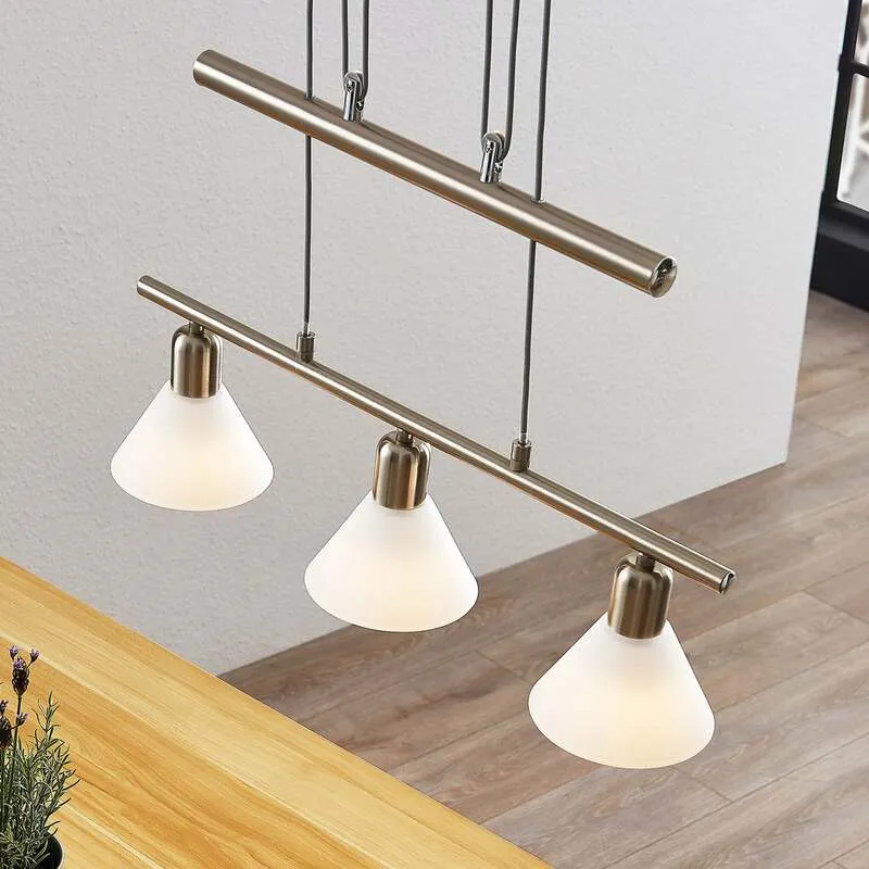 B-Ware Lindby Pendelleuchte Delira Pendelleuchte Lampe Leuchte 3-flammig E14 LED G726