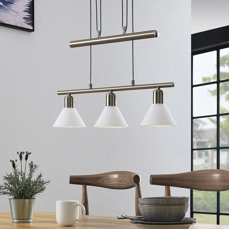 B-Ware Lindby Pendelleuchte Delira Pendelleuchte Lampe Leuchte 3-flammig E14 LED G726