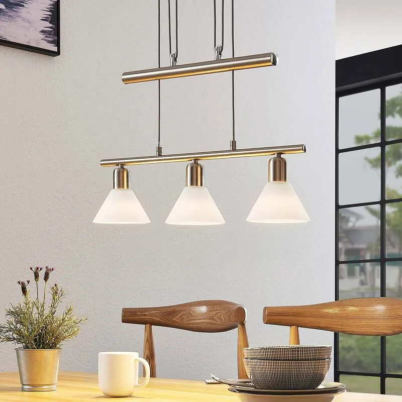 B-Ware Lindby Pendelleuchte Delira Pendelleuchte Lampe Leuchte 3-flammig E14 LED G726