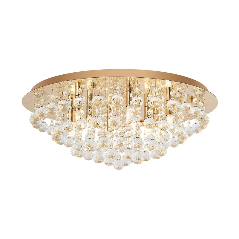 B-Ware Lindby Deckenleuchte Deckenlampe Gillion Kronleuchter Kristall Lampe LED Ø 55cm