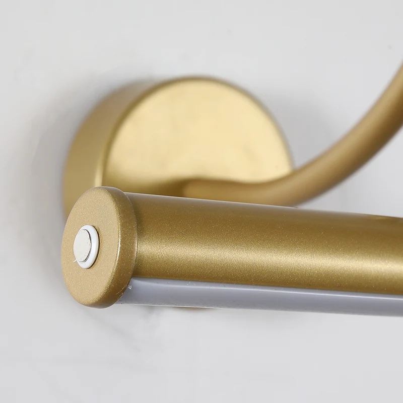 B-Ware Searchlight LED Wandlampe Vigo dimmbar Touchdimmer warmweiß goldfarben 30cm