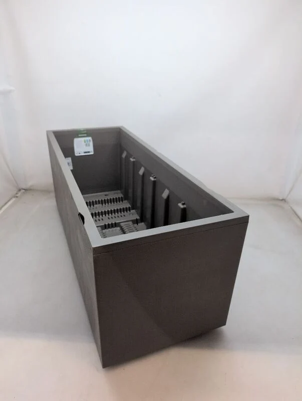 Deroma Pflanzkasten Hochbeet Millennium 39x99,3x37,6cm Sandstone mit 8 Rädern