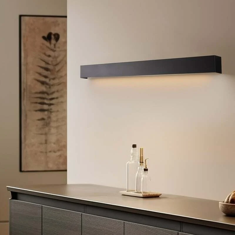 B-Ware Nowodvorski Wandleuchte Wandlampe Straight M LED Leuchte schwarz 92cm 3000K