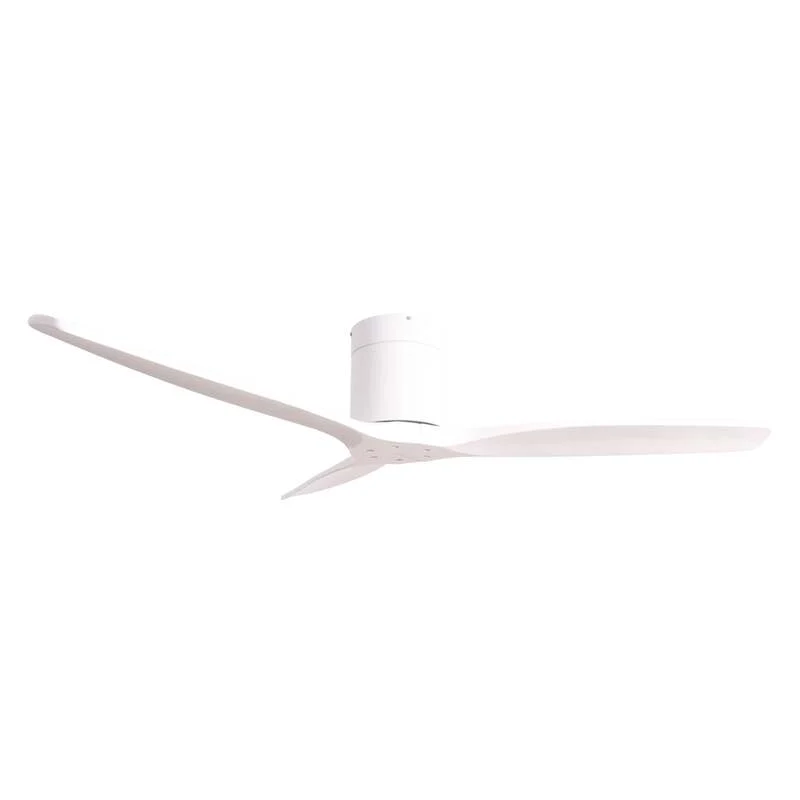 B-Ware Lucande Deckenventilator Vindur DC leise Holzflügel weiß 132cm für Räume bis