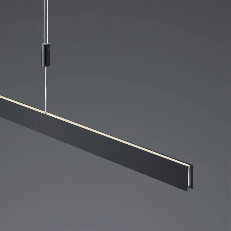 B-Ware HELL Hängeleuchte Pendelleuchte Delta LED dimmbar schwarz 100cm 28W warmweiß