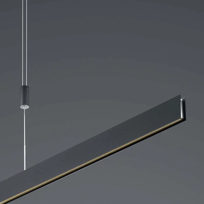 B-Ware HELL Hängeleuchte Pendelleuchte Delta LED dimmbar schwarz 100cm 28W warmweiß