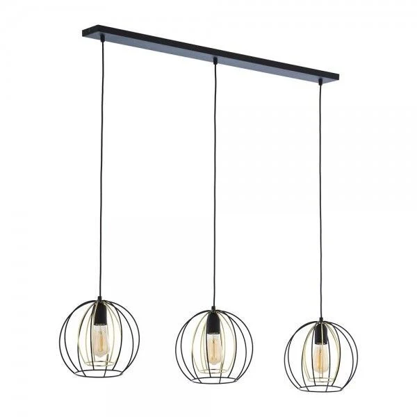 B-Ware TK LIGHTING Hängeleuchte Jaula mit Käfigschirmen dreiflammig Hängelampe Lampe