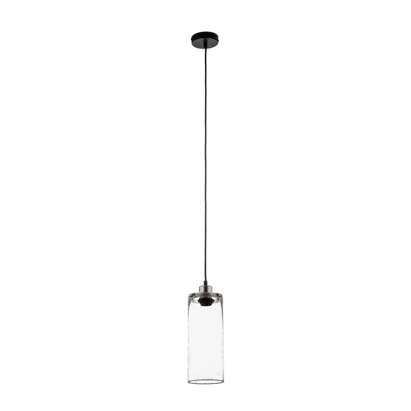 B-Ware Hängeleuchte Zylinder aus klarem Natron-Kalk-Glas Ø 12 cm Hängelampe Lampe Spot