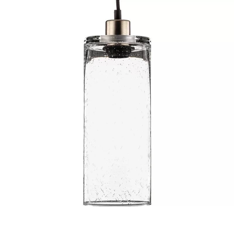 B-Ware Hängeleuchte Zylinder aus klarem Natron-Kalk-Glas Ø 12 cm Hängelampe Lampe Spot