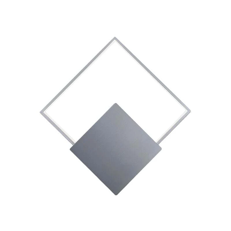 B-Ware Lindby Wandleuchte Wandlampe LED Anays Square Weiß Polycarbonat Metall Alumin645