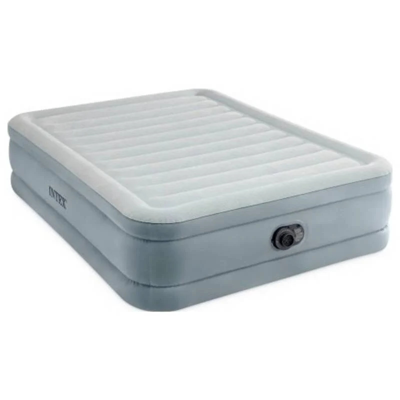 B-Ware Intex Luftbett Premium Comfort Airbed grau 203x152x46cm für 2 Personen 272kg