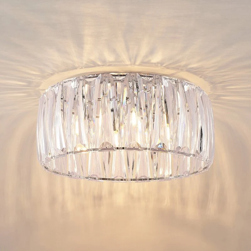 B-Ware Lindby Sofia Deckenlampe Deckenleuchte Lampe Leuchte 4-flm E14 transparent chrom