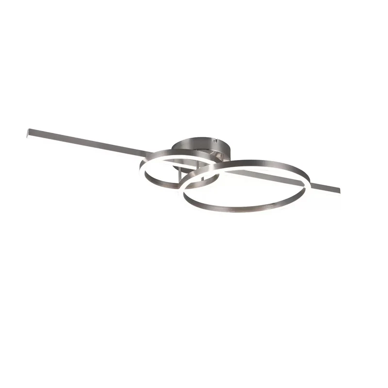 B-Ware Trio Lighting LED-Deckenleuchte Montilla 3-flammig Remote nickel Deckenlampe