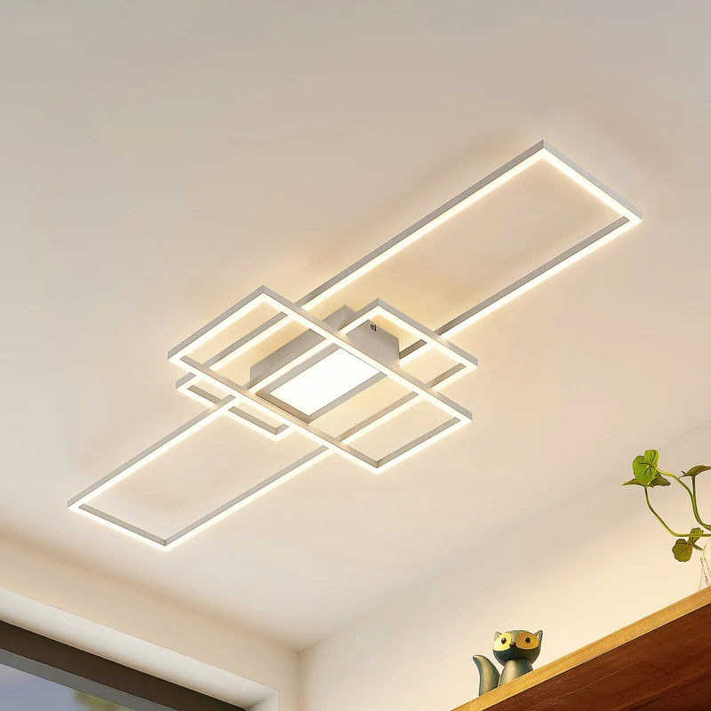 B-Ware Lindby Caitlin LED-Deckenlampe Deckenlampe Deckenlicht Wohnzimmerleuchte weiß220