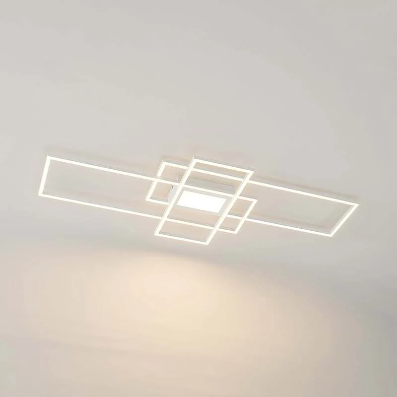B-Ware Lindby Caitlin LED-Deckenlampe Deckenlampe Deckenlicht Wohnzimmerleuchte weiß220
