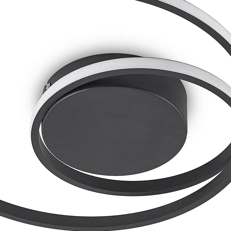 B-Ware LED Deckenleuchte Lampe Youna schwarz Lindby Alu dimmbar Lichtspender Deckeneuch