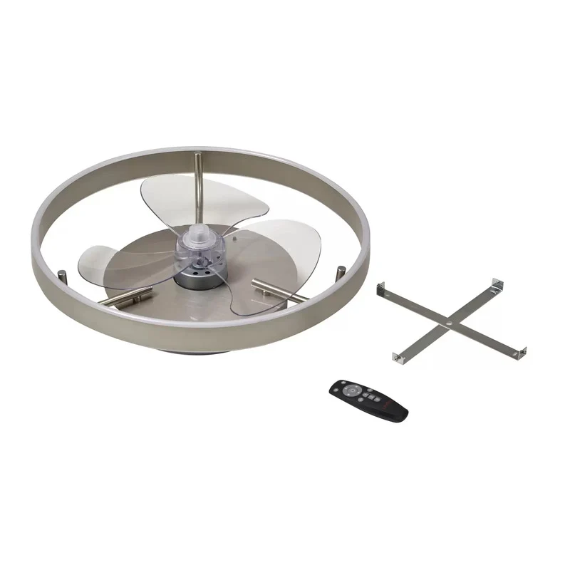 B-Ware Lindby Deckenventilator Ventilator LED Fernbedienung silber Momitu leise