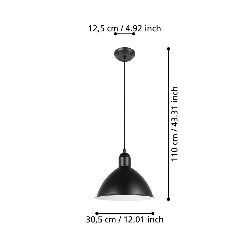B-Ware PRIDDY Pendelleuchte Pendellampe Deckenlampe Deckenleuchte Spot Licht Lampe E27