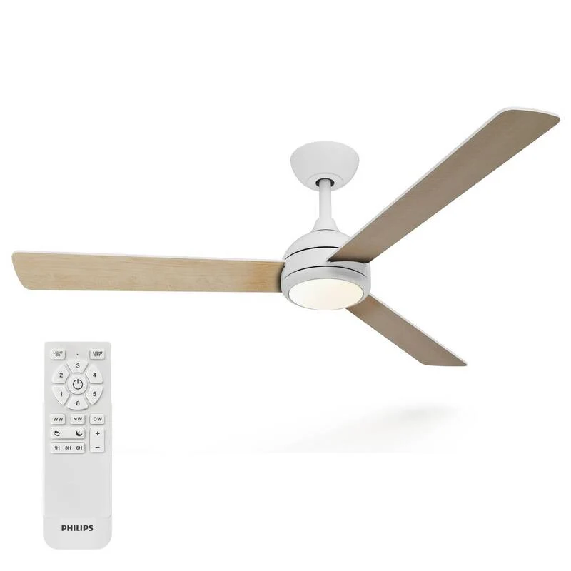 B-Ware Philips Deckenventilator Civx mit Fernbedienung 32W 170m³/min LED braun weiß