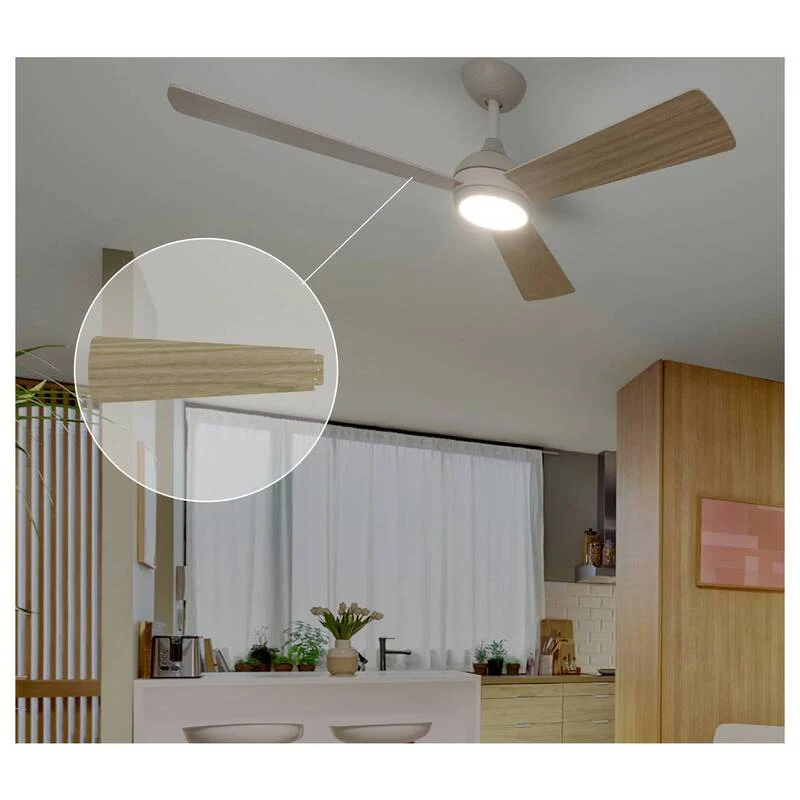 B-Ware Philips Deckenventilator Civx mit Fernbedienung 32W 170m³/min LED braun weiß