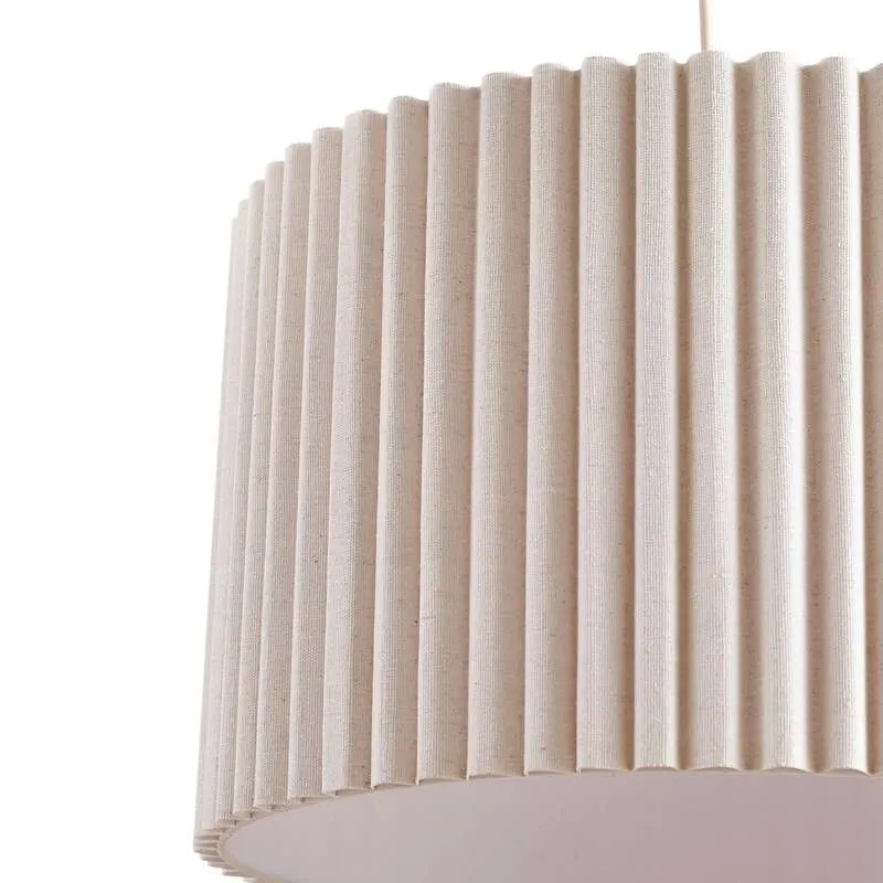 B-Ware Lindby Hängeleuchte Libbie 45 cm creme Textil dimmbar E27 15 W IP20