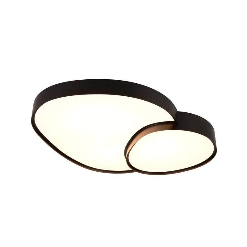 B-Ware TRIO LIGHTING Deckenleuchte Rise LED Lampe dimmbar schwarz 77x63cm CCT 5300Lumen