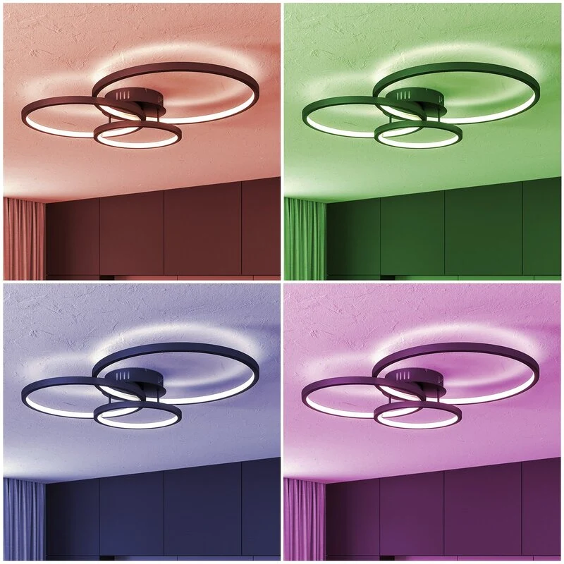 B-Ware Trio Lighting WiZ Aaron LED-Deckenlampe Deckenlampe Deckenlicht Lampe Leuchte458