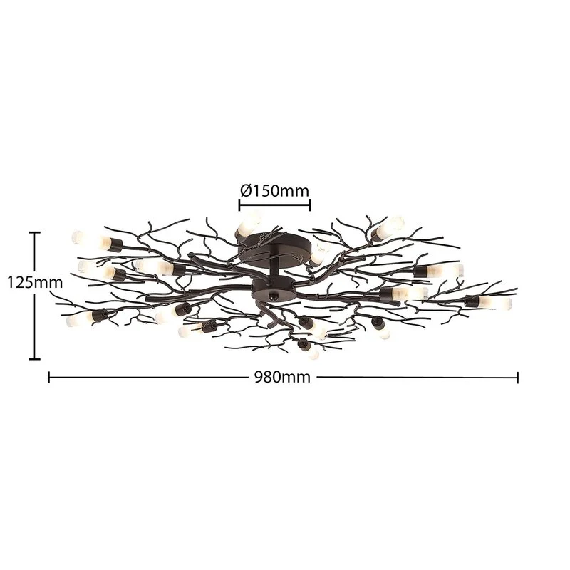 B-Ware Lindby Bigna Deckenlampe Wohnzimmerleuchte Deckenlampe Lampe G9 SIEHE TEXT/F666