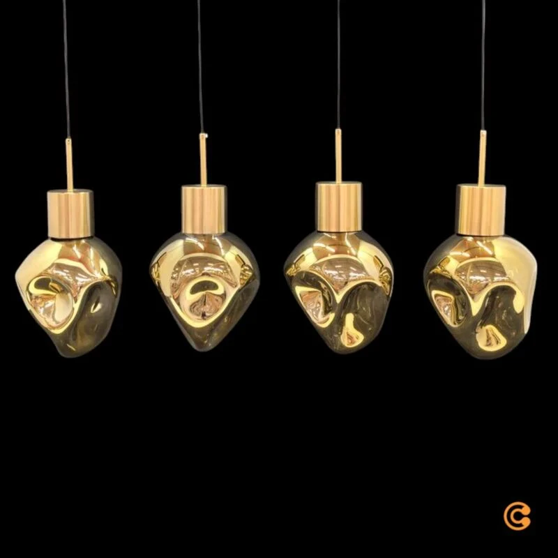 B-Ware KARE Hängeleuchte Supernova LED Pendelleuchte dimmbar amber 110x25cm E27 40W