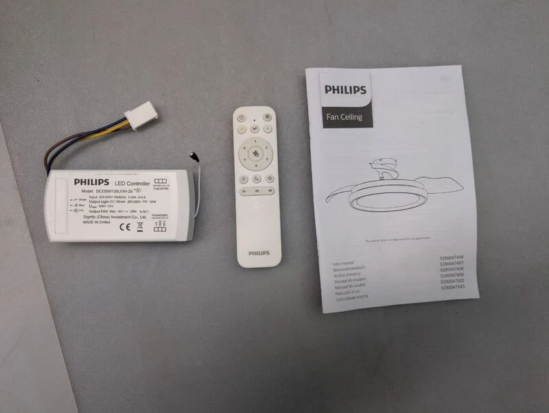 B-Ware Philips LED Deckenventilator Atlas 28W dimmbar mit Fernbedienung und 3